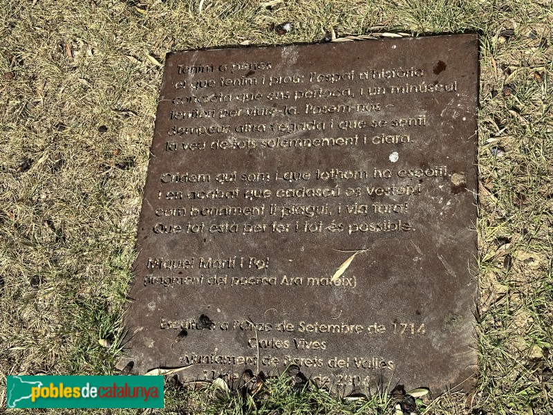 Parets del Vallès - Monument a l'Onze de Setembre