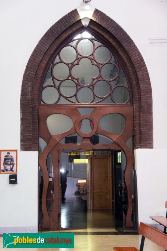 Santa Coloma de Gramenet - Església Major. Porta de la capella del Santíssim