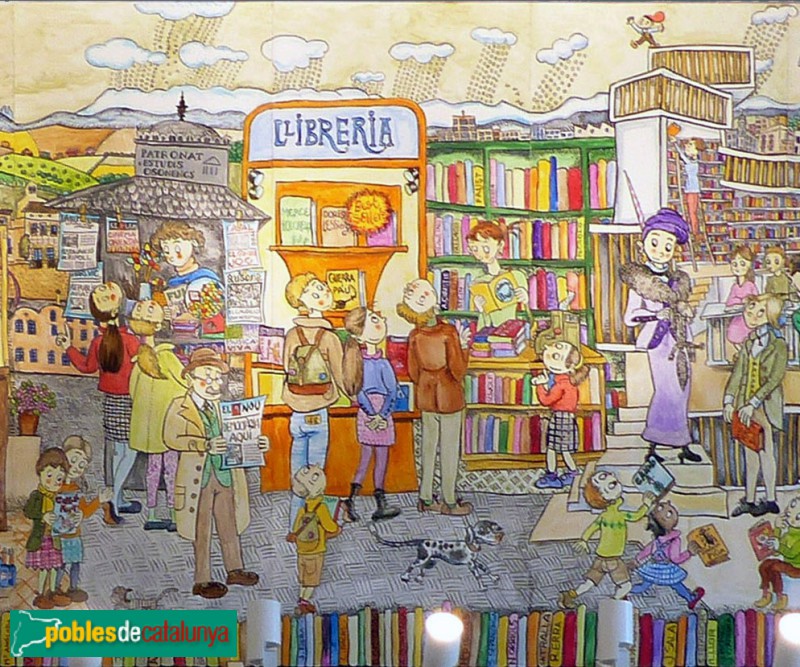 Vic - Biblioteca Pilarin Bayés. Mural (4) - còpia - còpia