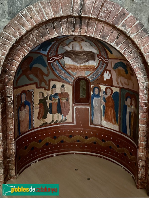 Montmeló - Església de Santa Maria. Recreació hipotètica de les pintures