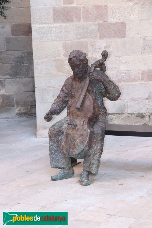 Igualada - Escultira dedicada a Jordi Savall