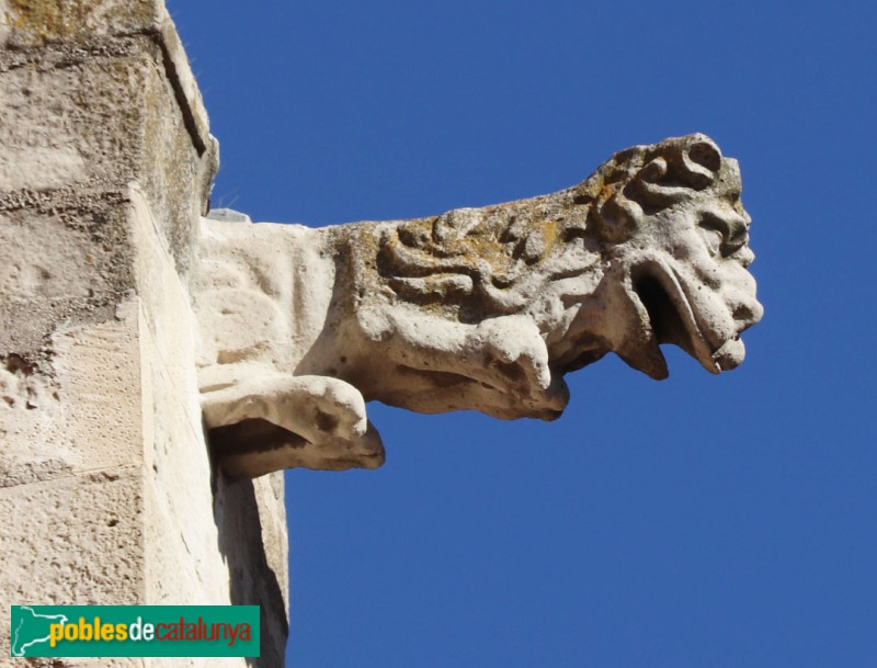 Igualada - Basílica de Santa Maria. Gàrgola