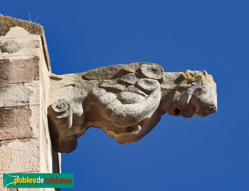 Igualada - Basílica de Santa Maria. Gàrgola (Foto: Albert Esteves, 2022) Igualada - Basílica de Santa Maria. Gàrgola