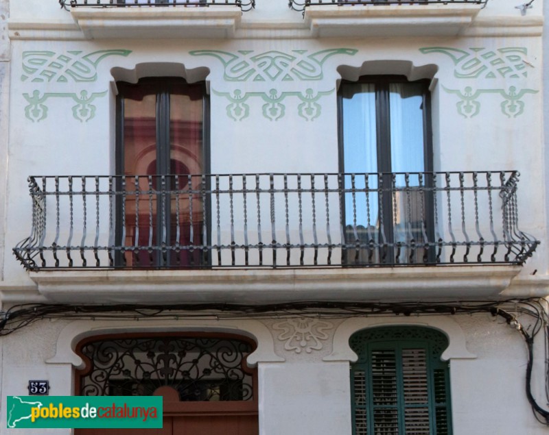 Igualada - Casa Josep Biosca (Foto: Albert Esteves, 2022) Igualada - Casa Josep Biosca