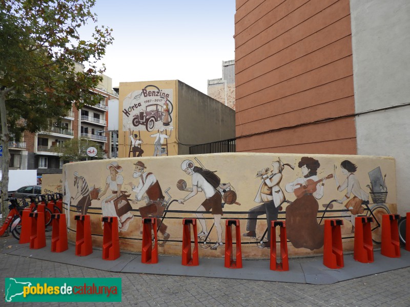 Barcelona - Mural <i>Any Ramon Casas</i> (Foto: Valentí Pons, 2022) Barcelona - Mural <i>Any Ramon Casas</i>