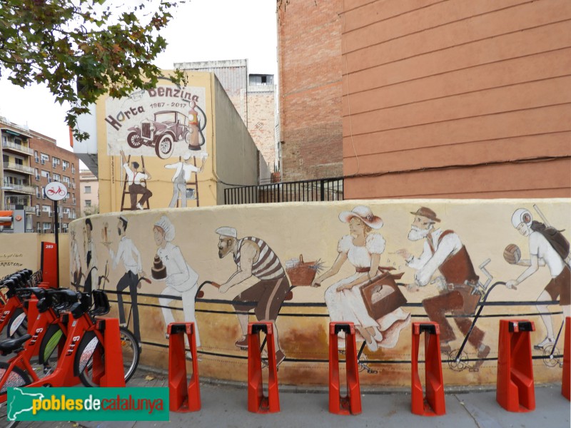 Barcelona - Mural <i>Any Ramon Casas</i> (Foto: Valentí Pons, 2022) Barcelona - Mural <i>Any Ramon Casas</i>