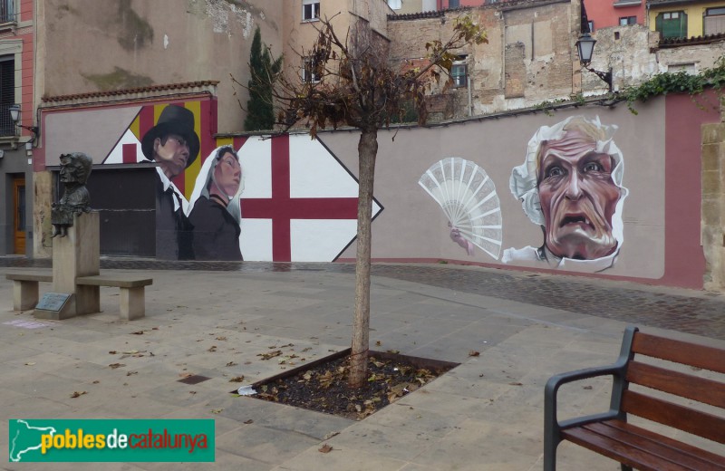 Vic - Mural <i>El Gegants Pubills i La Vella</i>