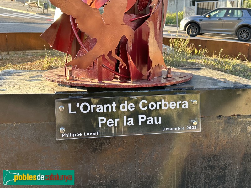 Corbera de Llobregat - L'orant de Corbera per la pau