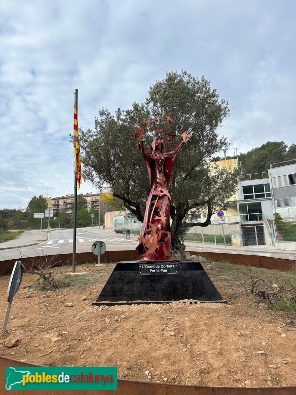 Corbera de Llobregat - L'orant de Corbera per la pau
