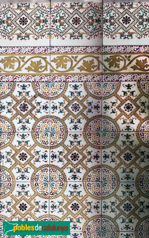 Cardedeu - Casa Gabriel Alsina. Mosaic vestíbul