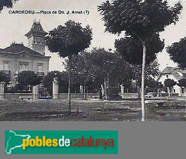 Cardedeu - Torre Amat. Postal antiga