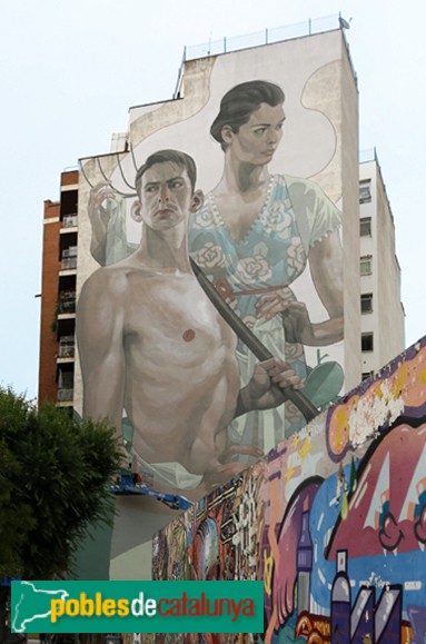 Granollers - Mural <i>Príap i Demèter</i>