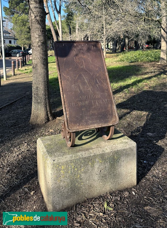 Cardedeu - Parc dels Pinetons. Monument a Santiago Rusiñol (Foto: Albert Esteves, 2022) Cardedeu - Parc dels Pinetons. Monument a Santiago Rusiñol