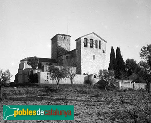 Les Franqueses del Vallès - Santa Maria de Llerona (Foto: <i>Manuel Genovart -Arxiu fotogràfic Centre Excursionista de Catalunya-</i>, 1923) Les Franqueses del Vallès - Santa Maria de Llerona