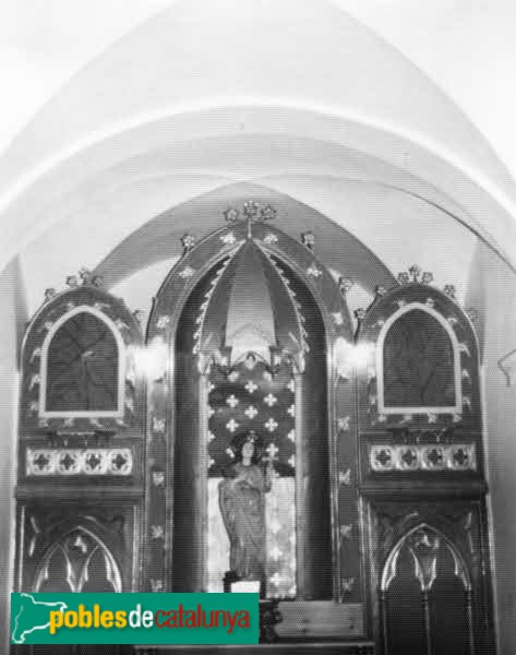 Les Franqueses del Vallès - Can Màrgens. Capella (Foto: <i>Carmen Lara -calaix.gencat.cat-</i>, 1986) Les Franqueses del Vallès - Can Màrgens. Capella