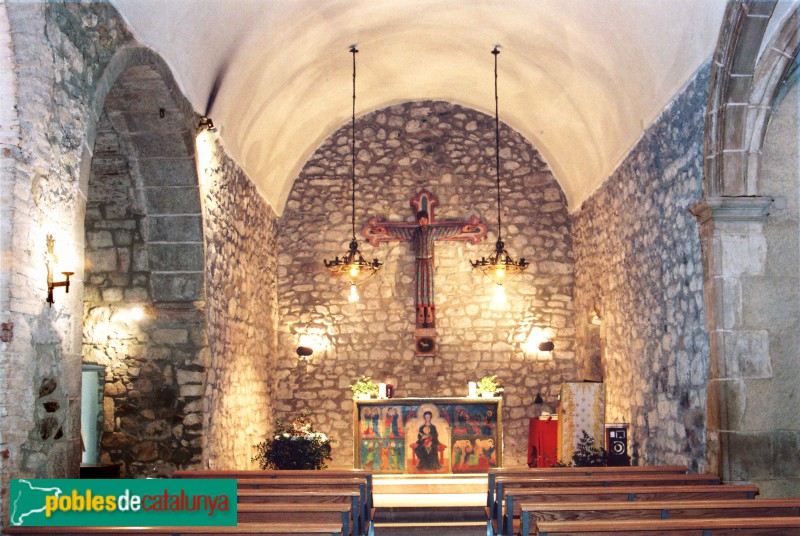 Les Franqueses del Vallès - Església de Sant Mamet de Corró d'Amunt. Interior (Foto: <i>Jordi Contijoch Boada -Calaix.gencat.cat-</i>, 20211) Les Franqueses del Vallès - Església de Sant Mamet de Corró d'Amunt. Interior