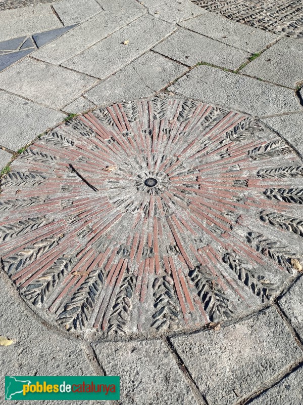 Barcelona - Mirador de l'Alcalde. Paviment