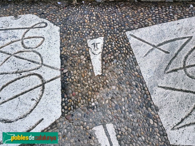 Barcelona - Mirador de l'Alcalde. Paviment