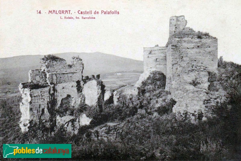 Palafolls - Castell. Postal antiga