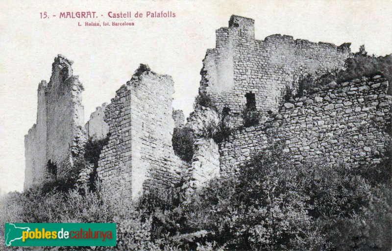 Palafolls - Castell. Postal antiga