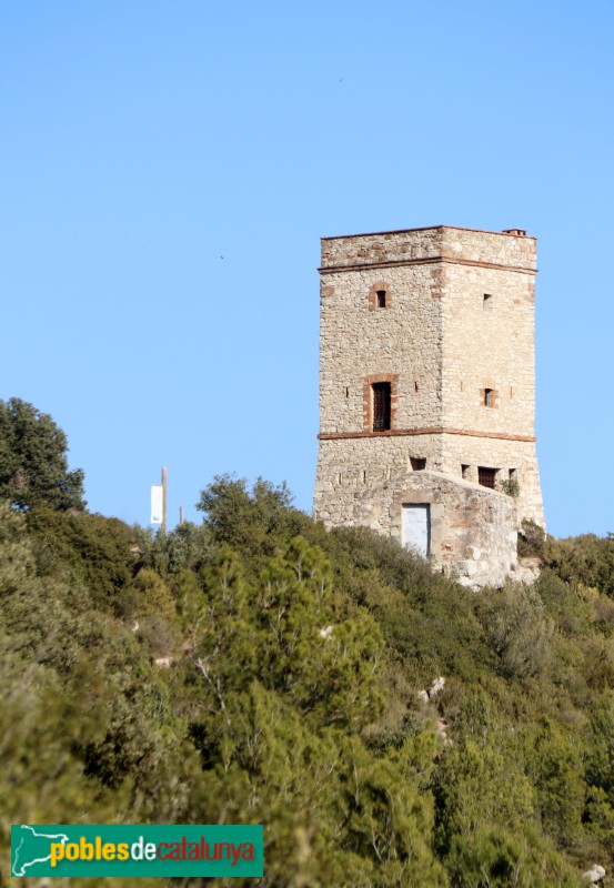 Figaró-Montmany - Torre de telegrafia òptica de Puiggraciós (Foto: Albert Esteves, 2023) Figaró-Montmany - Torre de telegrafia òptica de Puiggraciós