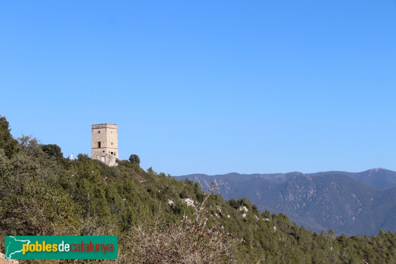 Figaró-Montmany - Torre de telegrafia òptica de Puiggraciós (Foto: Albert Esteves, 2023) Figaró-Montmany - Torre de telegrafia òptica de Puiggraciós