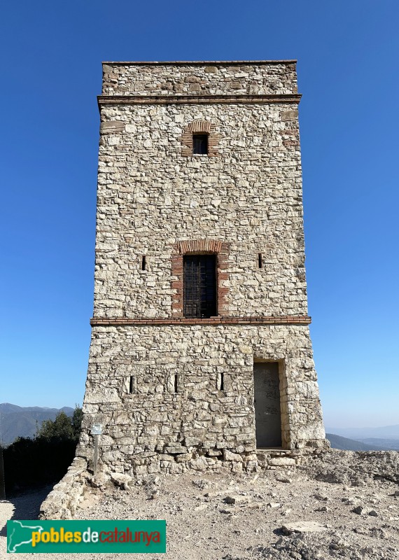 Figaró-Montmany - Torre de telegrafia òptica de Puiggraciós (Foto: Albert Esteves, 2023) Figaró-Montmany - Torre de telegrafia òptica de Puiggraciós