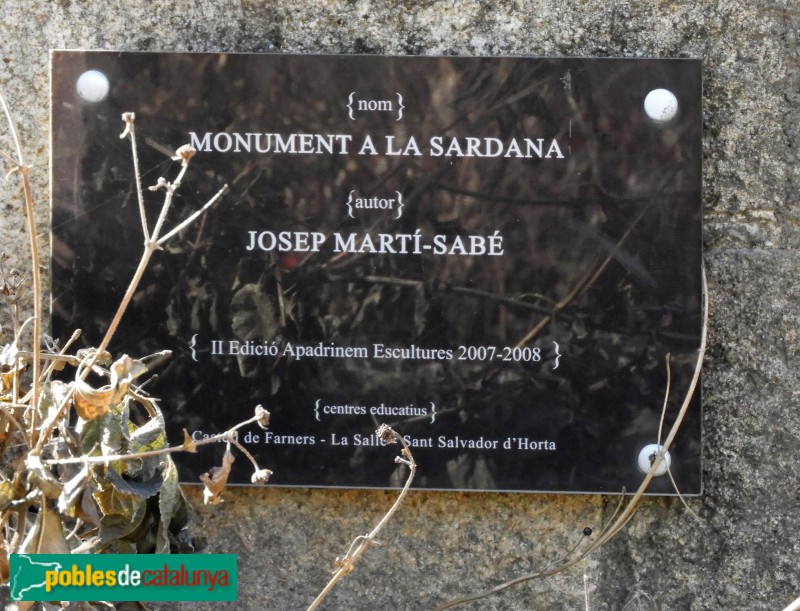 Santa Coloma de Farners - Monument Ciutat Publilla de la Sardana (Foto: Valentí Pons, 2023) Santa Coloma de Farners - Monument Ciutat Publilla de la Sardana