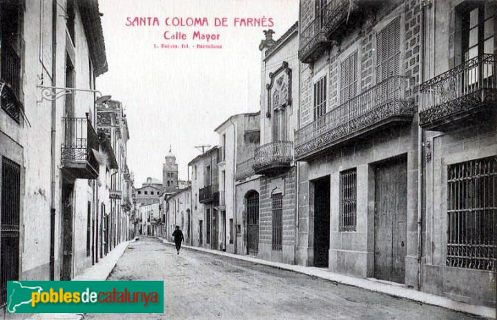 Santa Coloma de Farners - Can Muixac. Postal antiga