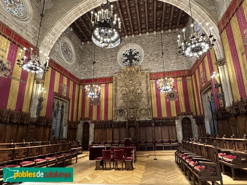 Barcelona - Casa de la Ciutat. Saló de Cent (Foto: Albert Esteves, 2023) Barcelona - Casa de la Ciutat. Saló de Cent