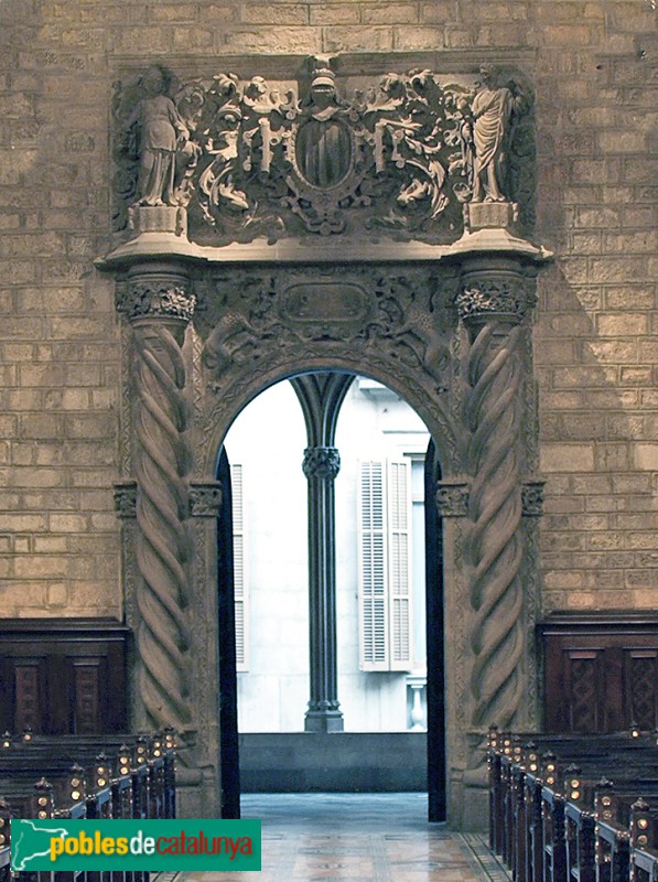 Barcelona - Ajuntament, porta Saló de Cent