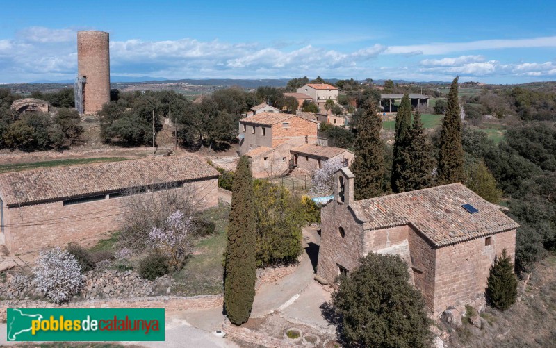 Els Prats de Rei - Castell i església de la Manresana