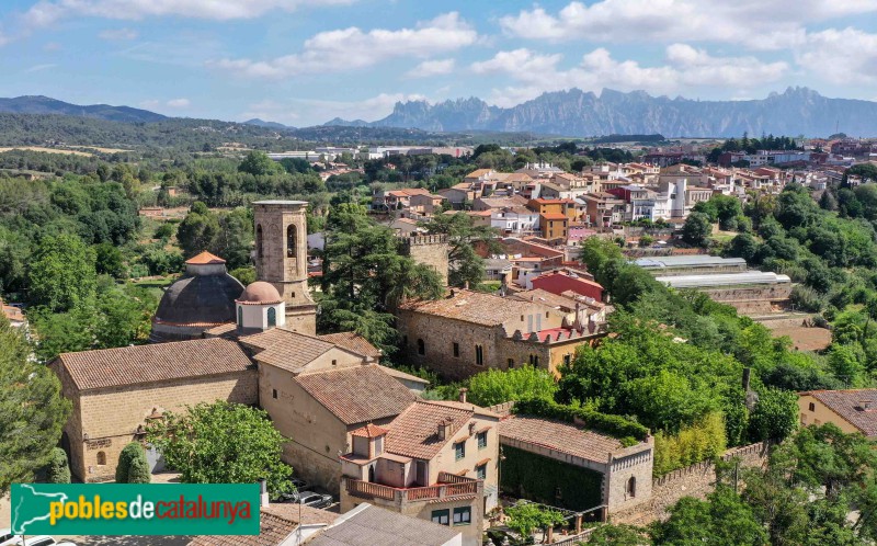 Piera - Església de Santa Maria i castell (Foto: Francesc Vidal-Barraquer, 2022) Piera - Església de Santa Maria i castell
