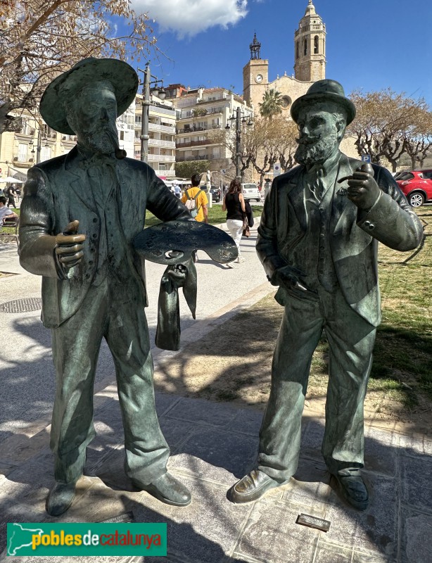 Sitges - Monument a Santiago Rusiñol i Ramon Casas