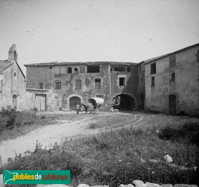 El Morell - Granja dels Frares o del Codony (Foto: Josep Salvany -Fons Salvany, Biblioteca de Catalunya-, 1919) El Morell - Granja dels Frares o del Codony