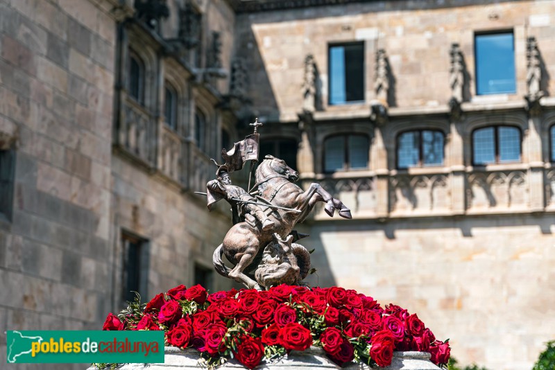 Barcelona - Palau de la Generalitat. Brollador