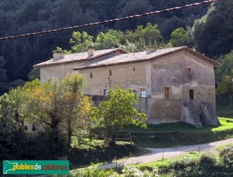 Centelles - Mas Vinyoles des del camí del Giol