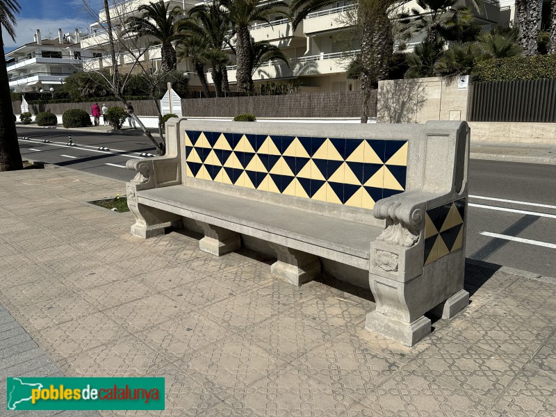 Sitges - Banc del Passeig Marítim