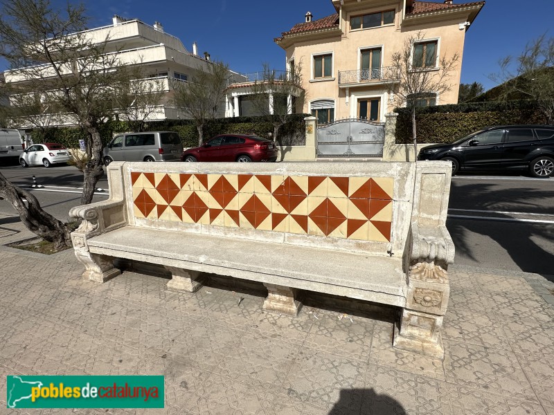 Sitges - Banc del Passeig Marítim