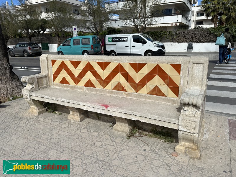 Sitges - Banc del Passeig Marítim