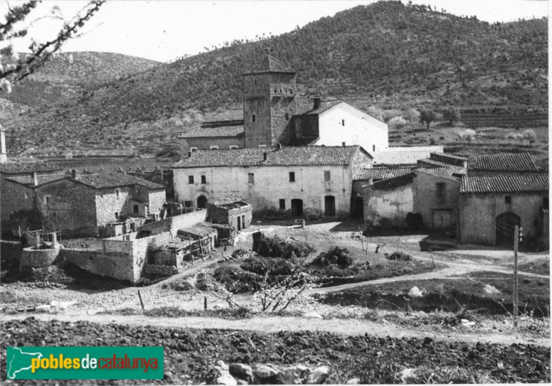 Olesa de Bonesvalls - Carrer de Santa Marta (Foto: Antoni Gallardo -Arxiu Fotogràfic Centre Excursionista de Catalunya-, 1934) Olesa de Bonesvalls - Carrer de Santa Marta