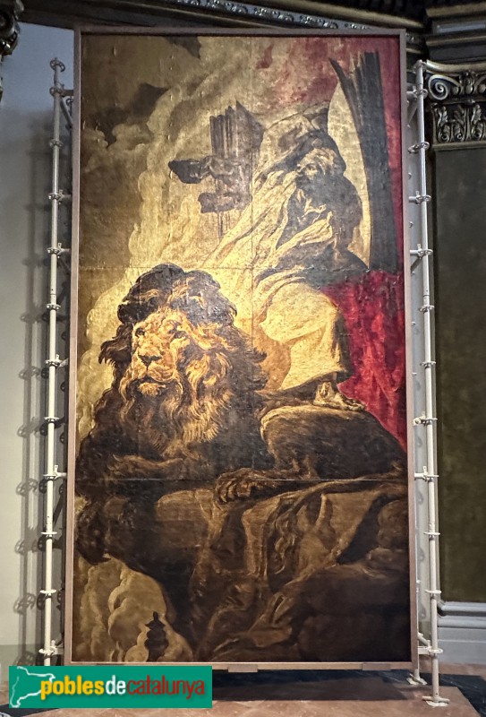 Vic - Catedral. Pintures de Josep M. Sert (anys vint)