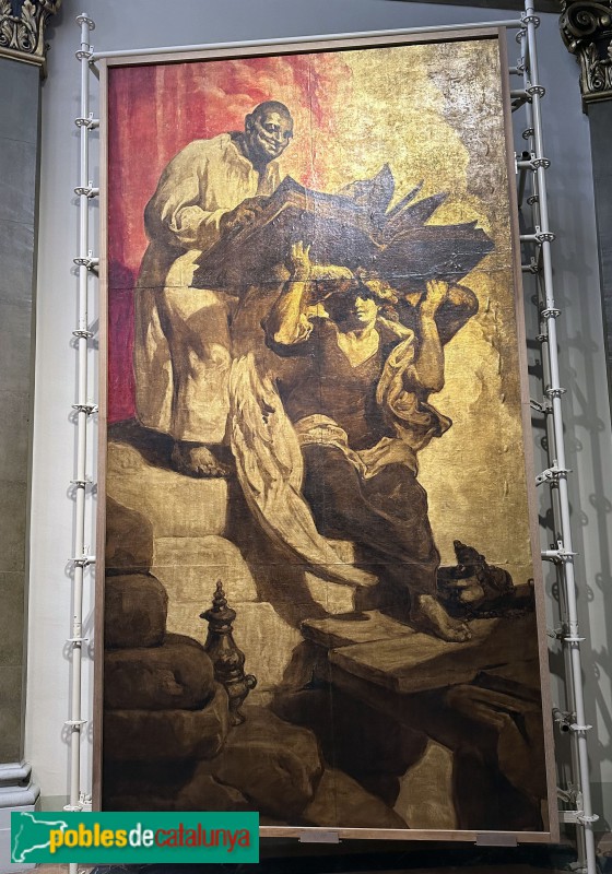Vic - Catedral. Pintures de Josep M. Sert (anys vint)