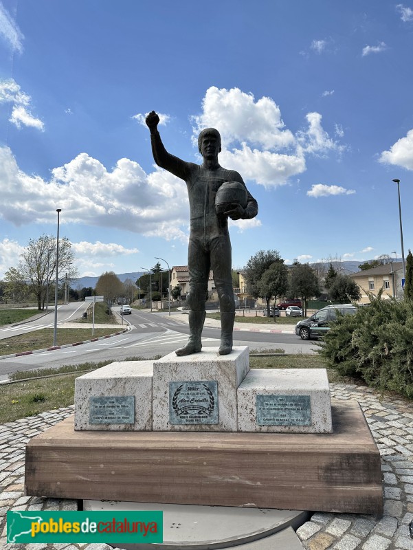 Seva - Escultura a Àlex Crivillé (Foto: Albert Esteves, 2023) Seva - Escultura a Àlex Crivillé