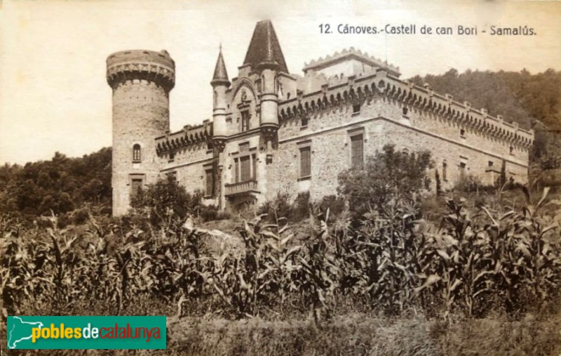 Cànoves i Samalús - Castell d'en Bori o de Samalús. Postal antiga