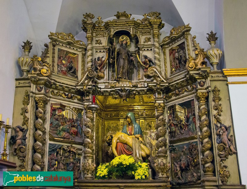 Sitges - Església de Sant Bartomeu i Santa Tecla. Retaule de la Verge dels Dolors