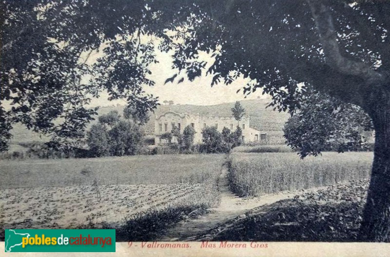 Vallromanes - Mas Morera Gros. Postal c1920 Vallromanes - Mas Morera Gros. Postal c1920