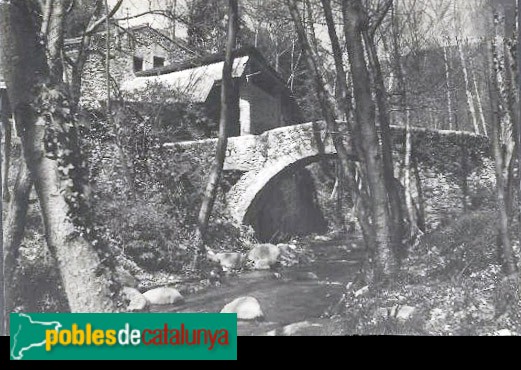Gualba - Pont i Molí d'en Figueres. Postal antiga Gualba - Pont i Molí d'en Figueres. Postal antiga