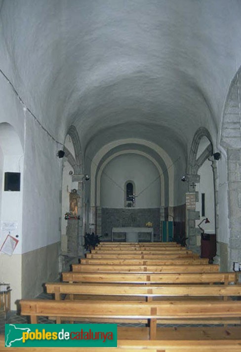 Campins - Església de Sant Joan. Interior (Foto: Germà Garcia Fernández -calaix.gencat.cat-, 2001) Campins - Església de Sant Joan. Interior
