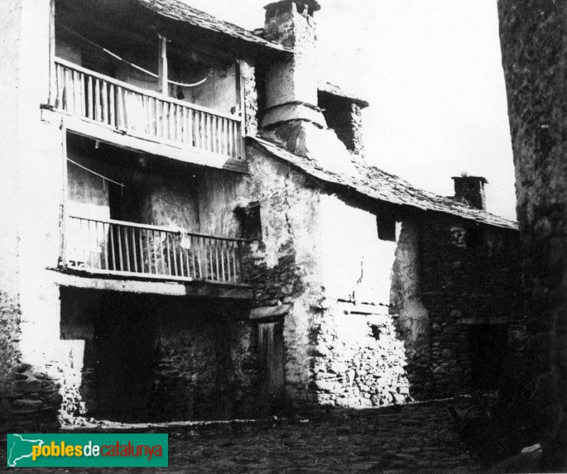 Nucli urbà de Boí (Foto: <i>Arxiu Fotogràfic Centre Excursionista de Catalunya-</i>, inicis segle XX) Nucli urbà de Boí